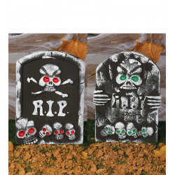Lápida RIP Calavera de Poliespán