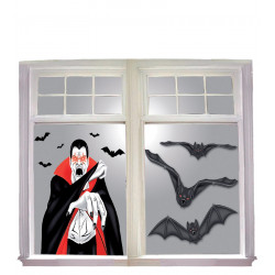 Decoración de Vampiro y murciélagos para ventanas