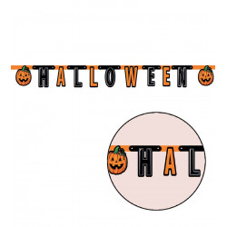 Letrero 'Happy Halloween' de Cartón, 180 cm