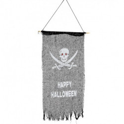 Bandera Pirata 'Happy Halloween' 70cm
