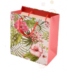 Bolsa de regalo Flores, 19 cm