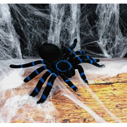 Araña Azul Terciopelo 20 cm