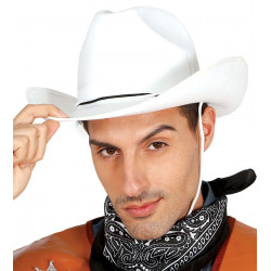Sombrero blanco de vaquero cowboy