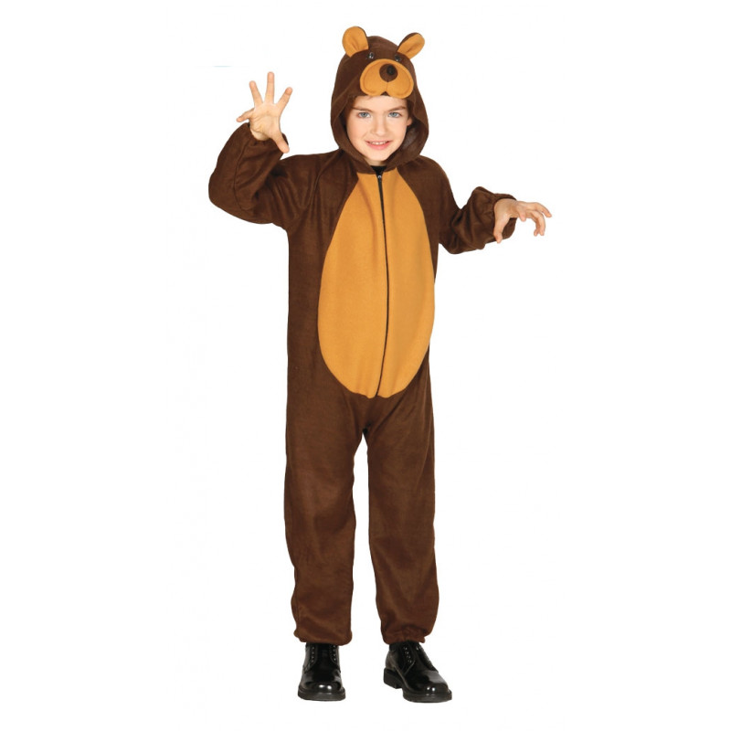 Disfraz de Marrón Infantil. Pijama de Oso Grizzly para Niño | Bazar Chinatown