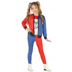 Disfraz de Chica Peligrosa Infantil - Disfraz de Harley Quinn para Niña