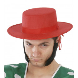 Sombrero Cordobés Rojo para Adulto