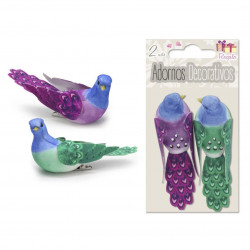 Pájaros Decorativos de Papel, 2 Piezas