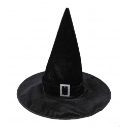 Sombrero de bruja ¨Terciopelo negro¨