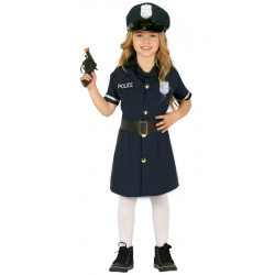Disfraz Policía Vestido infantil para niña