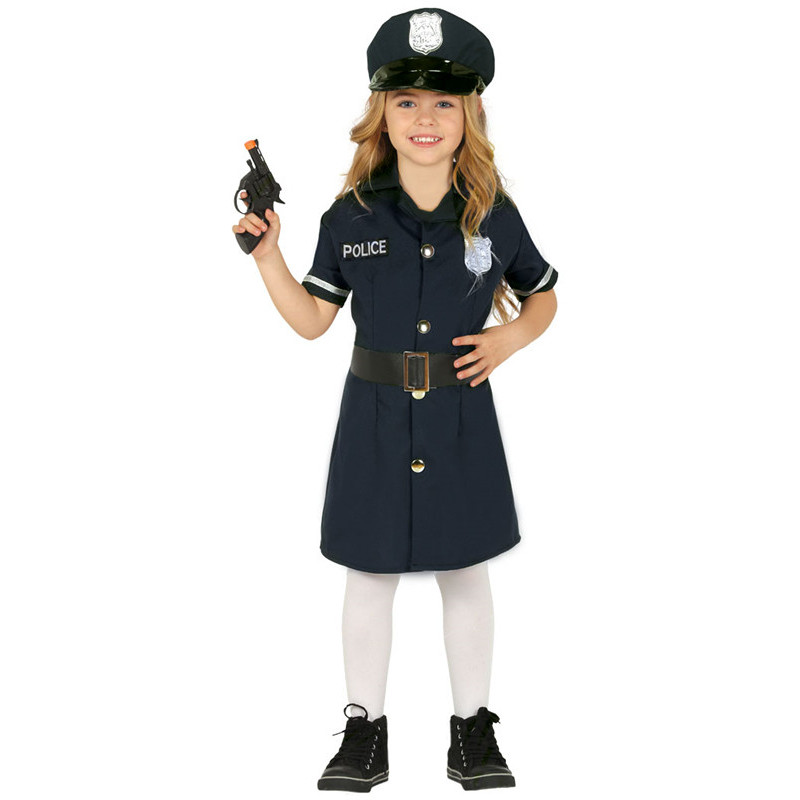 Disfraz de Policía Corto para mujer