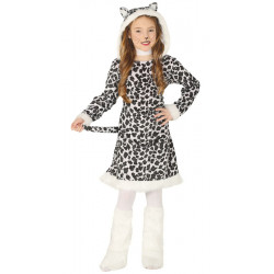 Disfraz de Leoparda Blanca Infantil para Niña