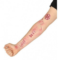 Tatuaje temporal 'Deep skin' heridas