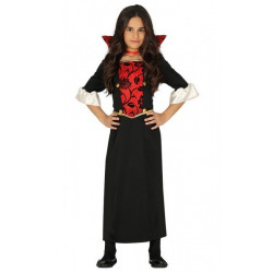 Disfraz Vampiresa Rojo/Negro Niña