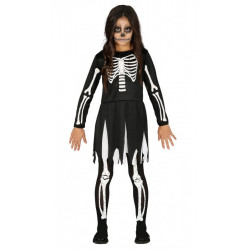 Disfraz Esqueleto Infantil Niña