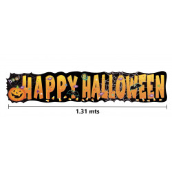 Letrero 'Happy Halloween' de Cartón - 1.31 mts
