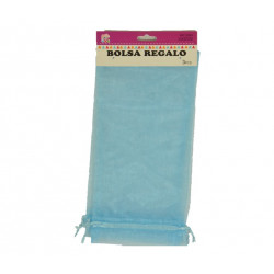 Bolsa de Tul 13x27cms Azul Claro