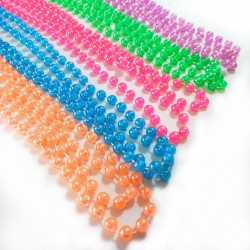 Collares de Perlas Neon - 2 Unidades - 40 cm