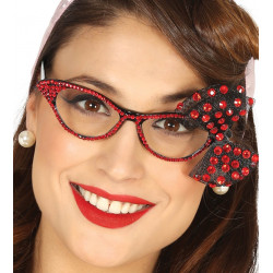 Gafas de Secretaria de los Años 50's - Gafas con Lazo Rojo