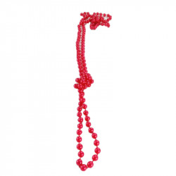 Collar de Perlas Rojas - 60 cm