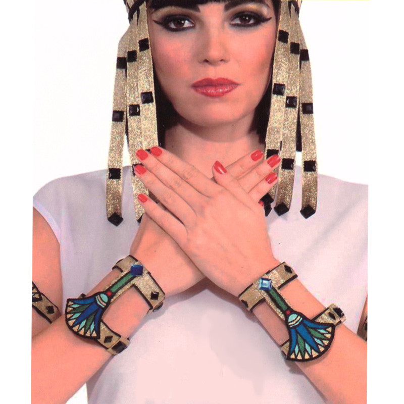 Ocultación Intacto Disminución Pulseras Egipcias de Tela - Disfraz Cleopatra | Bazar Chinatown
