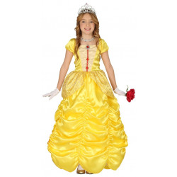 Disfraz de Princesita Amarilla Infantil - Disfraz de Princesa Bella para Niña