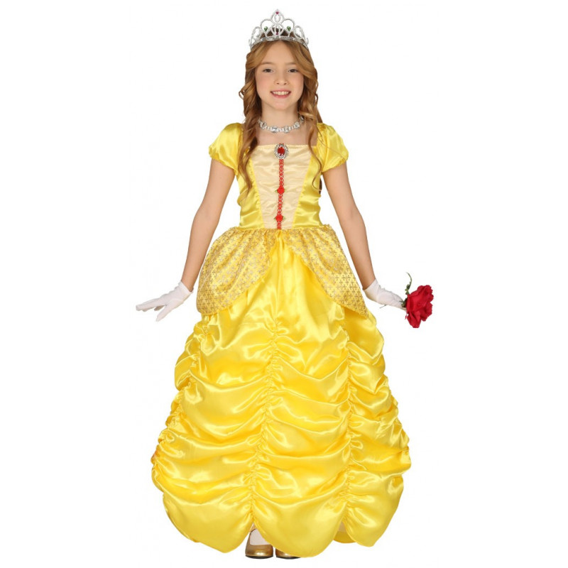 Me sorprendió Asociar entre Disfraz de Princesita Amarilla Infantil - Disfraz de Princesa Bella para  Niña | Bazar Chinatown