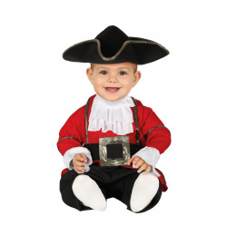 Disfraz de Pirata Rojo para Bebé