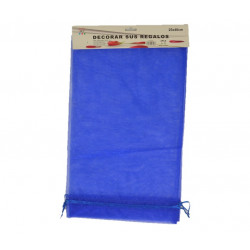 Bolsa de Tul 25x40cms Azul