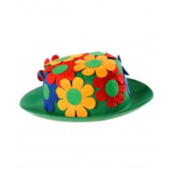 Sombrero de Flores en Fieltro