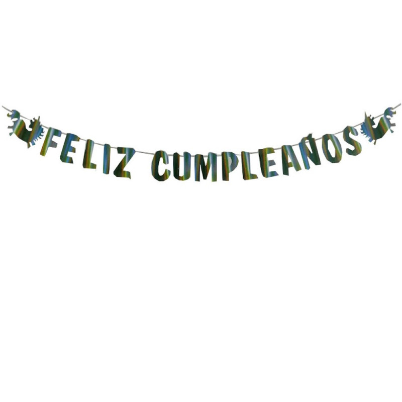 Cod. 004025 Guirnalda Feliz Cumpleaños con Puntas – Colores – Paperbueno