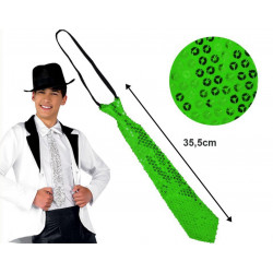Corbata de Lentejuelas Verde