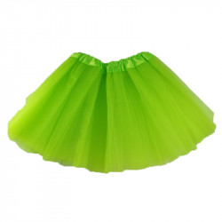 Tutú Infantil Verde Fluorescente - Falda de Tul 30cm