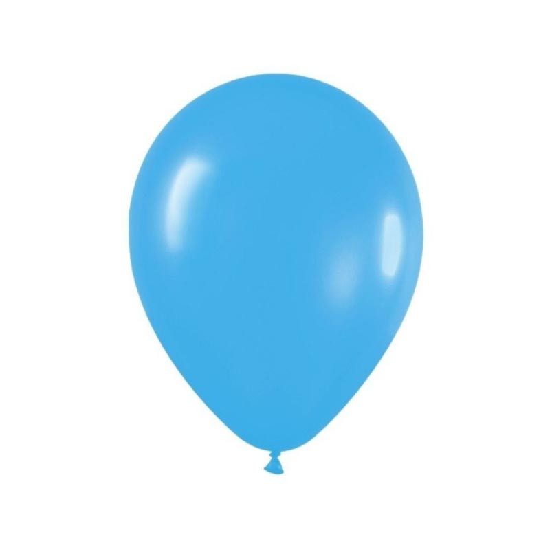 10 Globos azul celeste Ø25 cm para cumpleaños y fiestas