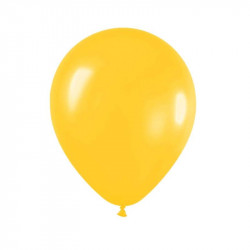 10 Globos amarillo ocre Ø25 cm para cumpleaños y fiestas