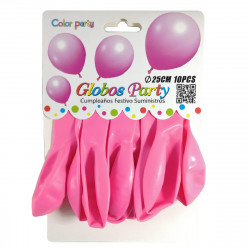 Set de globos de 10Pcs Color Rosa - Globos para decorar fiestas