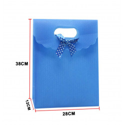 Bolsa de Regalo color Azul de 38 x 28 x 12 Cm