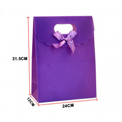 Bolsa de Regalo color Violeta de 32 x 24 x Cm