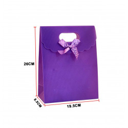 Bolsa de Regalo color Violeta de 26 x 19 x 8.5 Cm