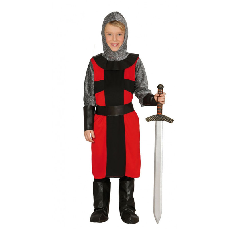  Disfraz de caballero feudal infantil. Traje de soldado medieval para niño