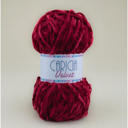 Ovillo lana caricia velvet 75gr. Rojo No.006