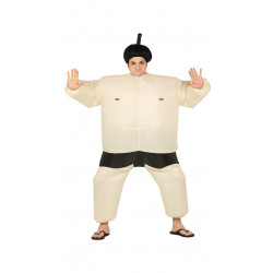 Disfraz de luchador de sumo hinchable para adulto