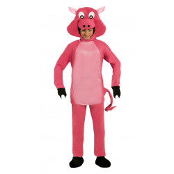 Disfraz de cerdo rosa para adulto