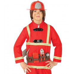 Conjunto de bombero infantil - Cinturón + Casco + Hacha