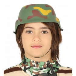 Casco de soldado militar camuflaje infantil