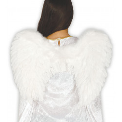 Alas ángel de plumas blancas