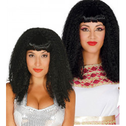 Peluca Pop Star Afro Negra - Peluca Cleopatra / Cher 80's