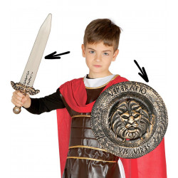 Set infantil de escudo y espada romanos