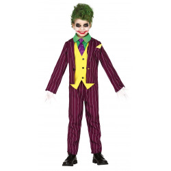 Disfraz de villano loco para niño - Joker Arkham City Infantil