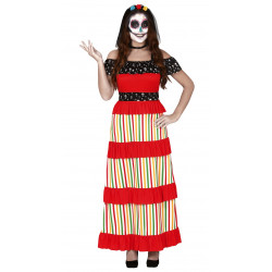 Disfraz de Día de los Muertos Adulta - Vestido Catrina para Mujer