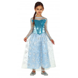 Princesita nieve azul infantil - Disfraz Frozen Infantil